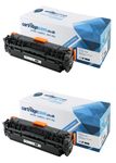 Compatible HP 312X High Capacity Black Toner Cartridge Twin Pack - (CF380XD)