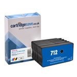 Compatible HP 712 High Capacity 4 Colour Ink Cartridge Multipack