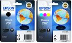 Epson 266 / 267 Black and Tricolour Ink Cartridge Multipack - (Globe)