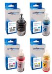 Compatible Epson T774 & T664 4 Colour Ink Bottle Multipack