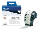 Brother DK-22214 Black On White 12mm x 30.48m Strong Adhesive Continuous Tape Paper