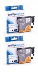 Compatible Brother LC985BK Black Ink Cartridge Twin Pack (LC985BKBP2)