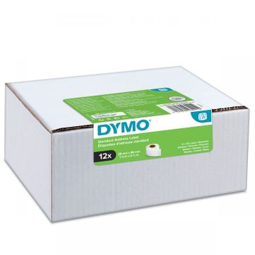 Dymo 2093091 White Adhesive Labels 89mm x 28mm (12 pack)