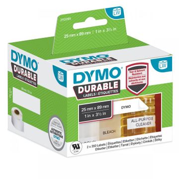 Dymo LabelWriter 2112285 Black on White Adhesive Labels 25mm x 89 mm