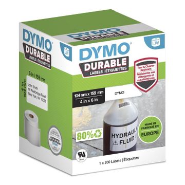 Dymo LabelWriter 2112287 Black on White Adhesive Labels 104mm x 159mm