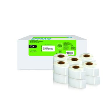 Dymo 2177563 White Adhesive Labels 54mm x 25mm (12 pack)