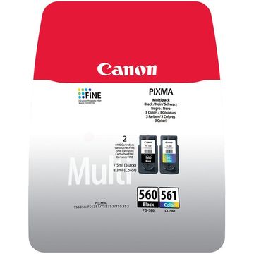 Canon PG-560 / CL-561 Black & Colour Ink Cartridge Multipack - (3713C006)
