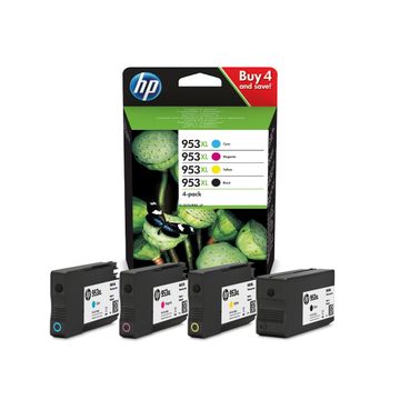HP 953XL 4 Colour High Capacity Ink Cartridge Multipack (3HZ52AE)