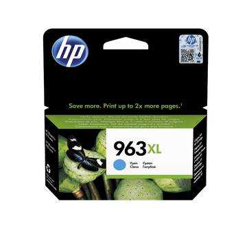 HP 963XL High Capacity Cyan Ink Cartridge (3JA27AE)