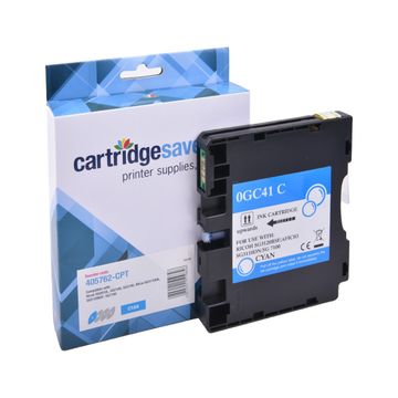 Compatible Ricoh GC41C Standard Capacity Cyan Gel Ink Cartridge - (405762)