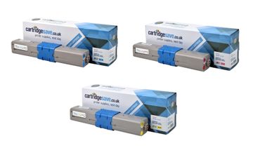 Compatible Oki 4650871 3 Colour Toner Cartridge Multipack