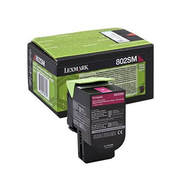 Lexmark 802SM Magenta Return Program Toner Cartridge - (80C2SM0)