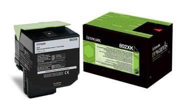 Lexmark 802XK Extra High Capacity Black Return Program Toner Cartridge - (80C2XK0)
