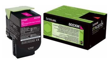 Lexmark 802XM Extra High Capacity Magenta Return Program Toner Cartridge - (80C2XM0)