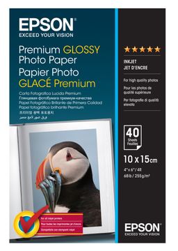 Epson 255gsm 10x15cm Premium Glossy Inkjet Photo Paper (C13S042153)