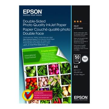 Epson 140gsm A4 Double-Sided Matte Inkjet Paper (C13S400059 50 Sheets 210x297mm)