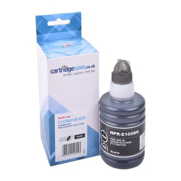 Compatible Epson 105 Black Ecotank Ink Bottle - (C13T00Q140)