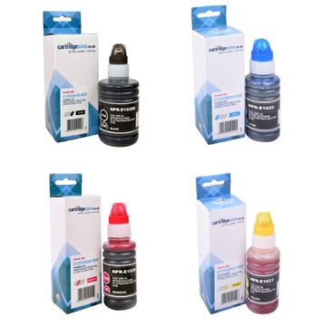 Compatible Epson 102 4 Colour Ink Bottle Multipack