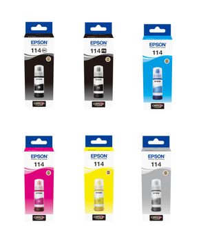 Epson C13T07 6 Colour Ink Bottle Multipack - (C13T07A140, C13T07B140, C13T07B240, C13T07B340, C13T07B440, C13T07B540)