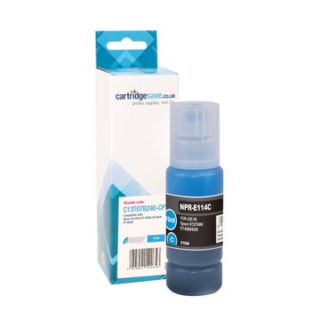 Compatible Epson 114 Cyan Ink Bottle - (C13T07B240)