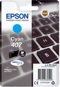 Epson 407 Cyan Ink Cartridge - (C13T07U240)