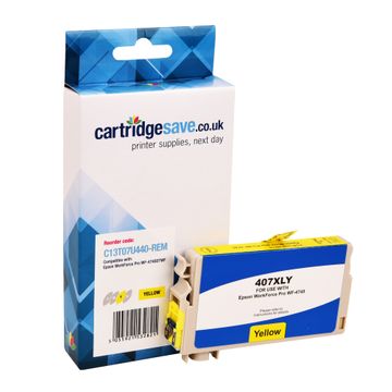 Compatible Epson 407 Yellow Ink Cartridge - (C13T07U440)