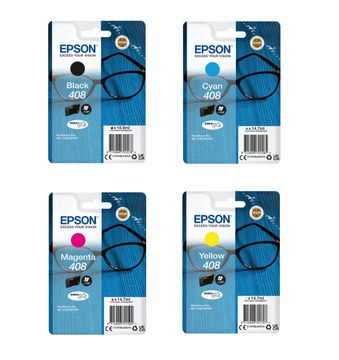 Epson DURABrite Ultra 408 4 Colour Ink Cartridge Multipack - (C13T09J)