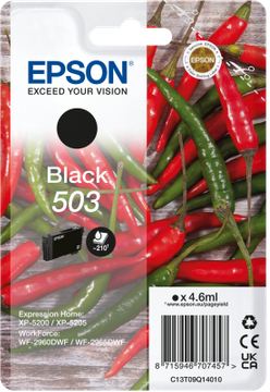 Epson 503 Black Ink Cartridge - (C13T09Q14010 Chilli)