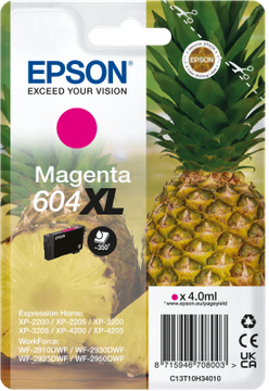 Epson 604XL High Capacity Magenta Ink Cartridge - (C13T10H34010 Pineapple)