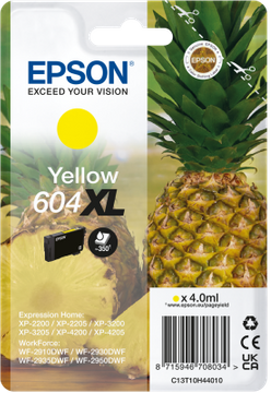 Epson 604XL High Capacity Yellow Ink Cartridge - (C13T10H44010 Pineapple)