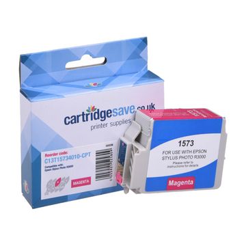 Compatible Epson T1573 Vivid Magenta Ink Cartridge - (C13T157340 Turtle)