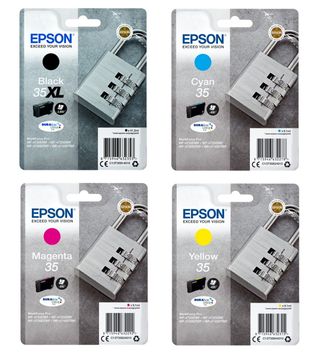 Epson 35XL / 35 High Capacity 4 Colour Ink Cartridge Multipack - (C13T35994010 Padlock)