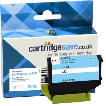 Compatible Epson 378 Light Cyan Ink Cartridge - (T3785 Squirrel)