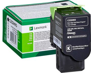 Lexmark C232HK0 High Capacity Black Return Program Toner Cartridge
