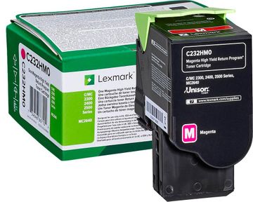 Lexmark C232HM0 High Capacity Magenta Return Program Toner Cartridge