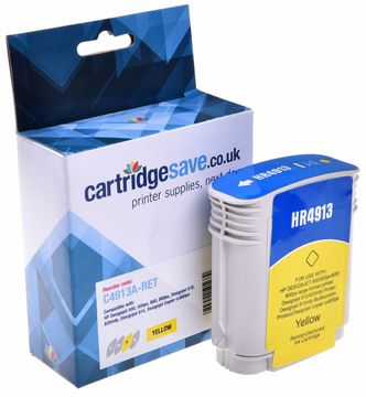 Compatible HP 82 High Capacity Yellow Ink Cartridge - (C4913A)