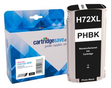 Compatible HP 72 High Capacity Photo Black Ink Cartridge - (C9370A)