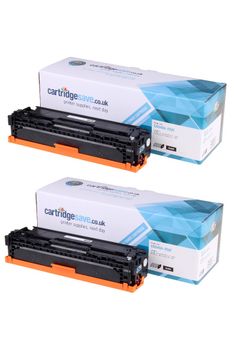 Compatible HP 125A Black Toner Cartridge Twin Pack - (CB540AD)