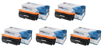 Compatible HP 647A / HP 648A 5 Colour Toner Cartridge Multipack