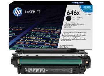 HP 646X High Capacity Black Toner Cartridge - CE264X