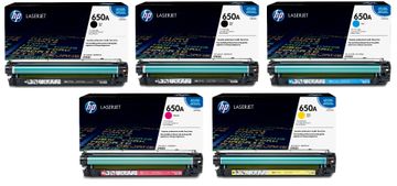 HP 650A 5 Colour Toner Cartridge Multipack