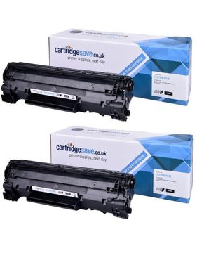Compatible HP 78A Black Toner Cartridge Twin Pack - (CE278AD)