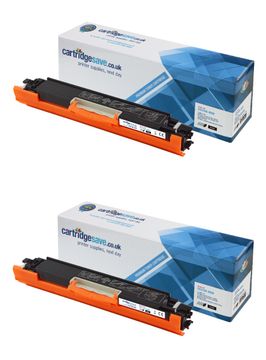 Compatible HP 126A Black Toner Cartridge Twin Pack - (CE310AD)