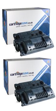 Compatible HP 90X High Capacity Black Toner Cartridge Twin Pack - (CE390XD)