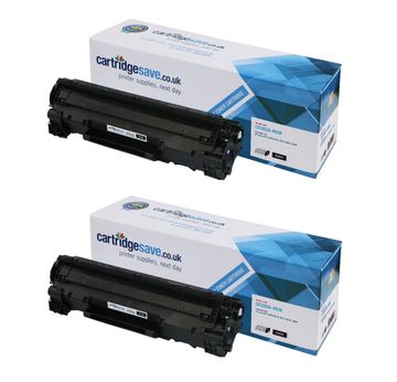 Compatible HP 83A Black Toner Cartridge Twin Pack - (CF283AD)