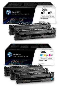 HP 201X High Capacity 5 Colour Toner Cartridge Multipack (CF400XD & CF253XM)
