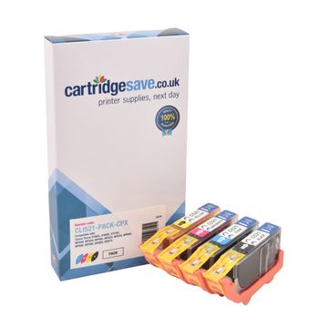Compatible Canon CLI-521 4 Colour Ink Cartridge Multipack