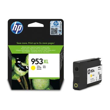 HP 953XL High Capacity Yellow Ink Cartridge - (F6U18AE)