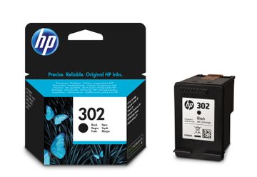 HP 302 Black Ink Cartridge - (F6U66AE)