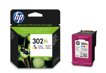 HP 302XL High Capacity Tri-Colour Ink Cartridge - (F6U67AE)